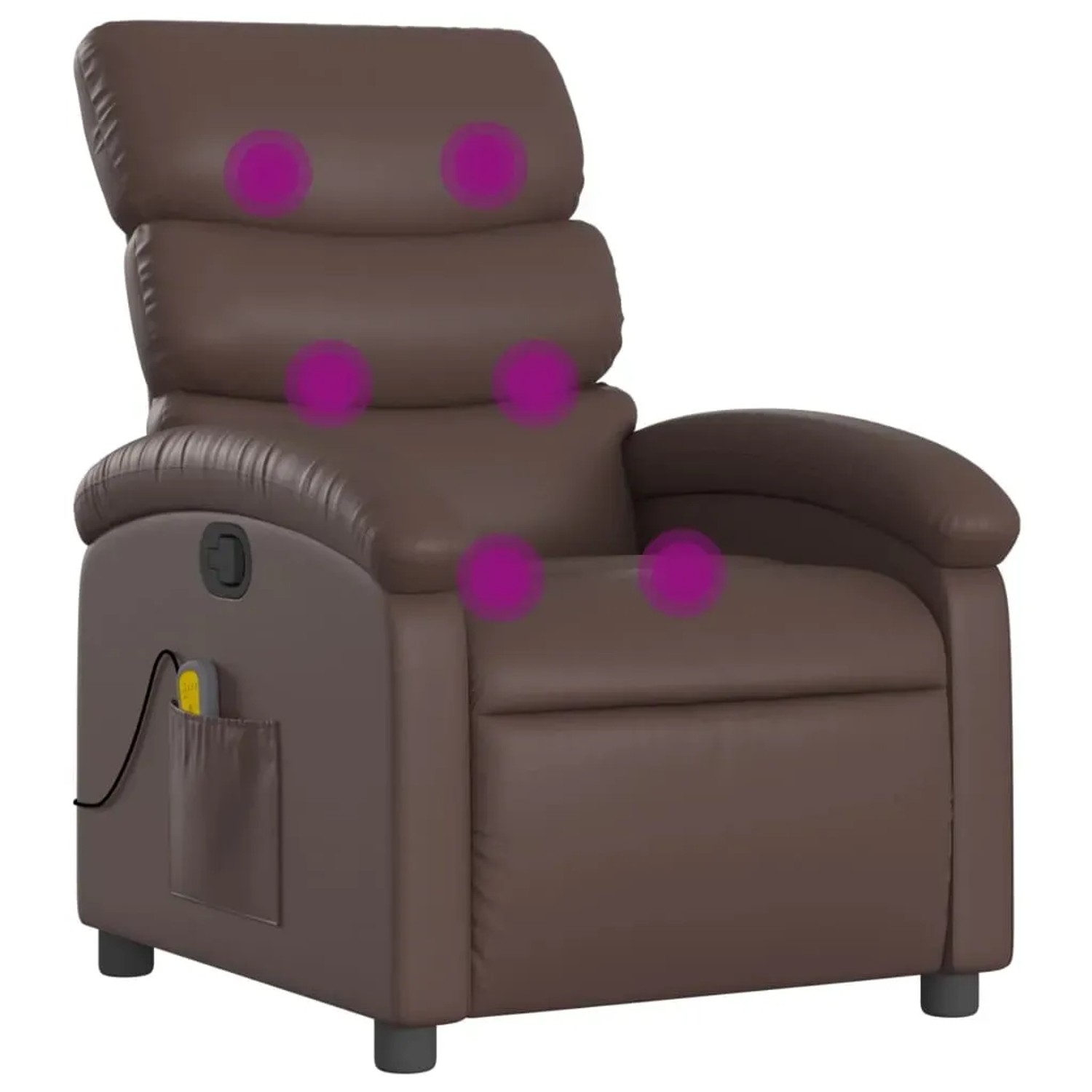 vidaXL Massagesessel Braun Kunstleder Modell 8