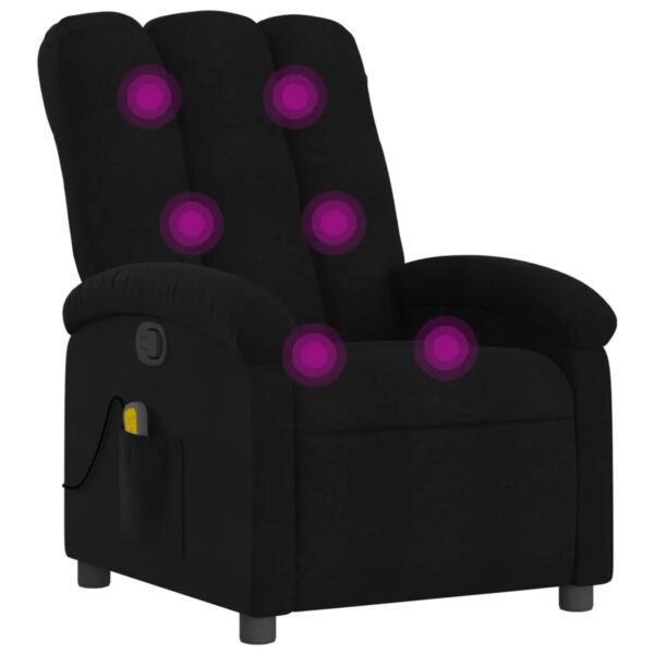 vidaXL Massagesessel Schwarz Stoff Modell 4