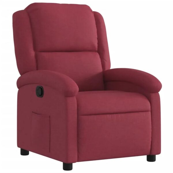 vidaXL Relaxsessel Weißrot Stoff Modell 56