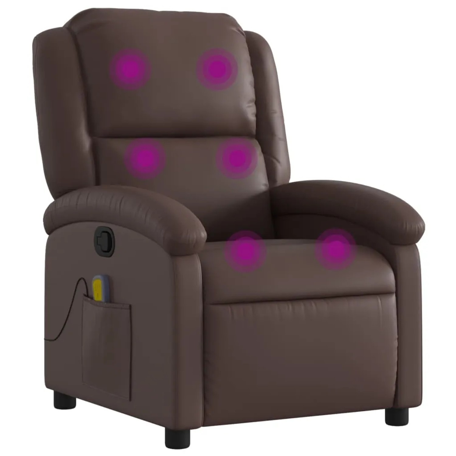 vidaXL Massagesessel Braun Kunstleder Modell 4