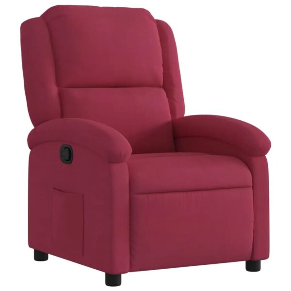 vidaXL Relaxsessel Weinrot Samt 371802