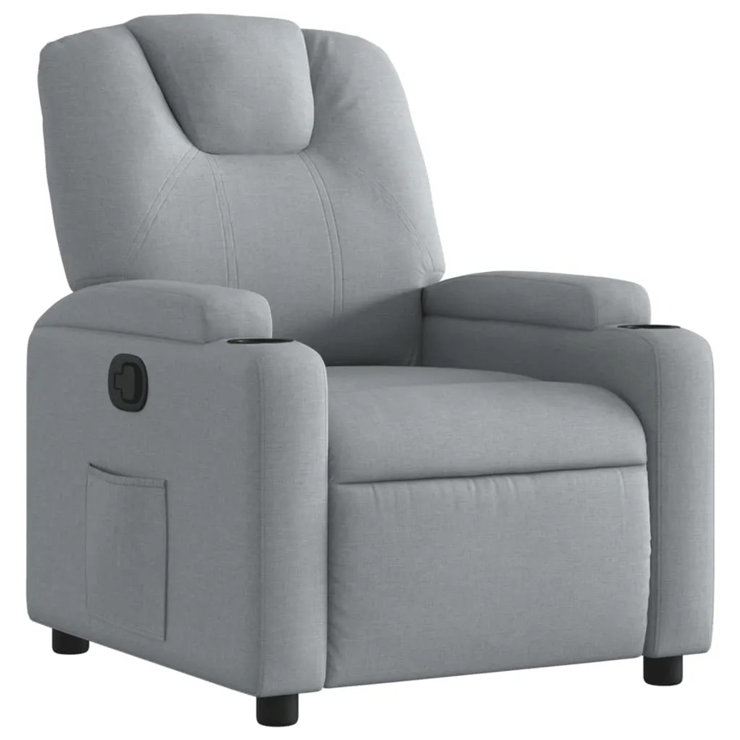 vidaXL Relaxsessel Hellgrau Stoff Modell 60
