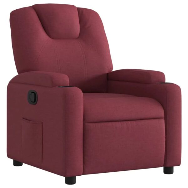 vidaXL Relaxsessel Weißrot Stoff Modell 54