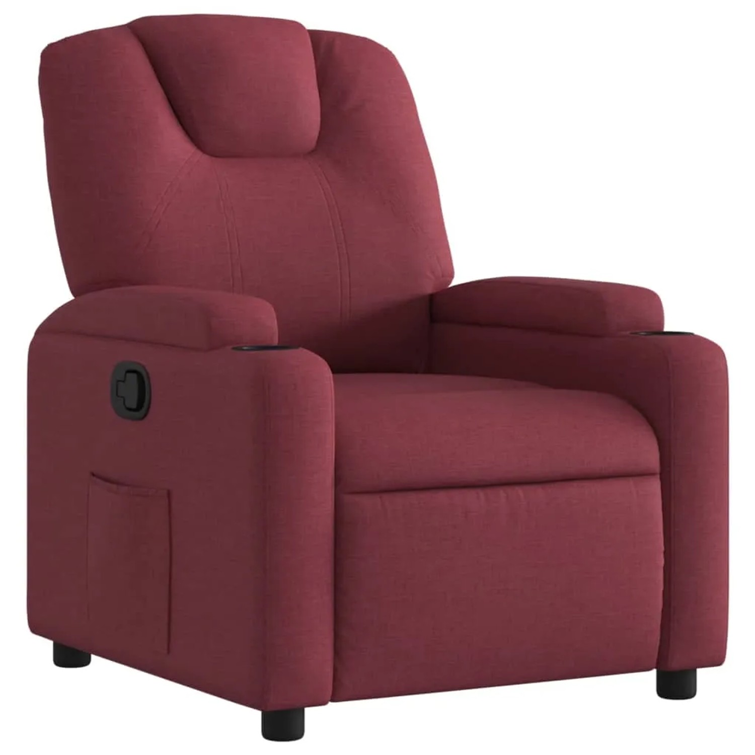 vidaXL Relaxsessel Weißrot Stoff Modell 54
