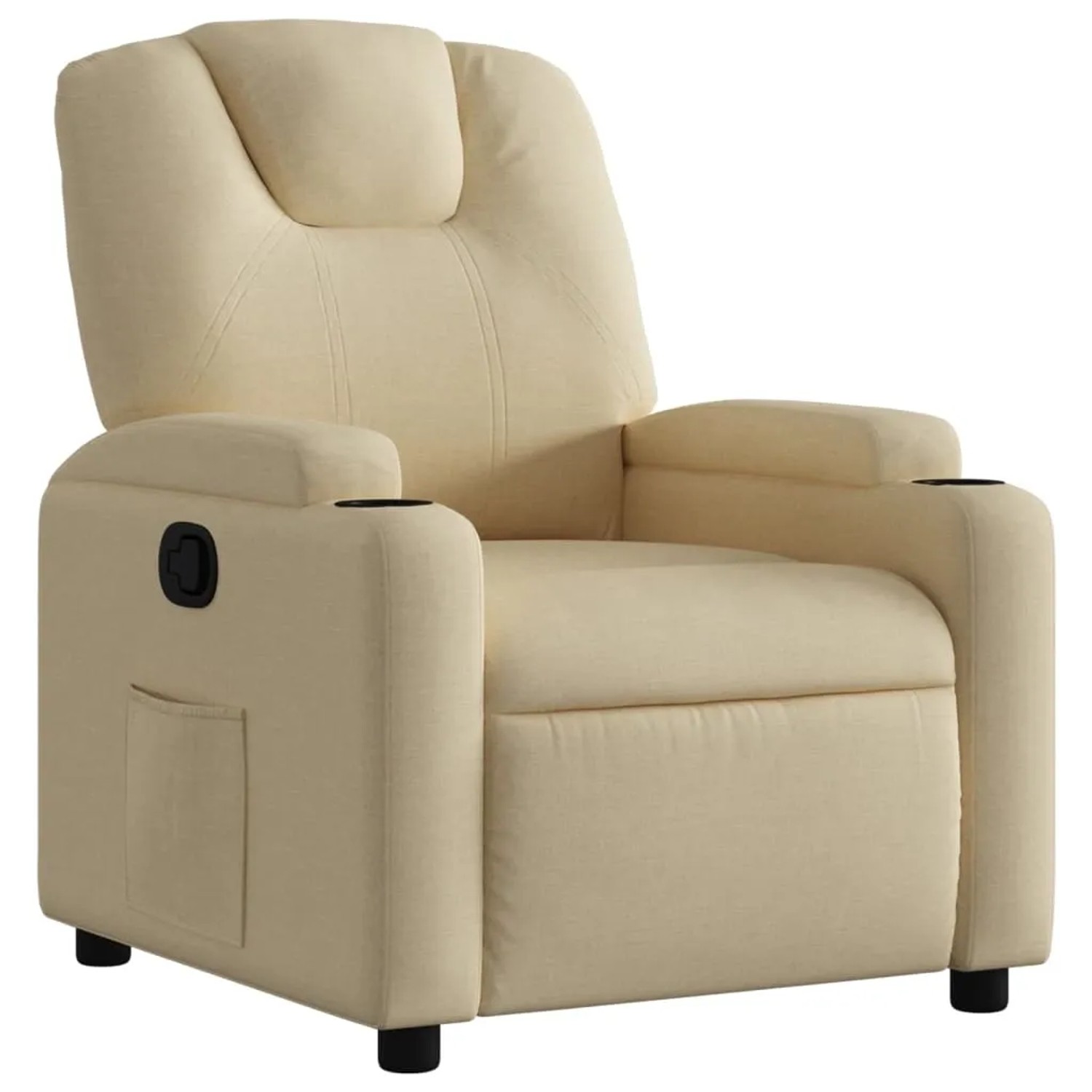 vidaXL Relaxsessel Creme Stoff Modell 55