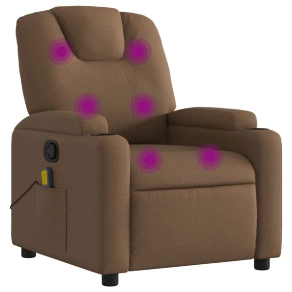 vidaXL Massagesessel Braun Stoff Modell 1 vidaXL Massagesessel Braun Stoff Modell 1