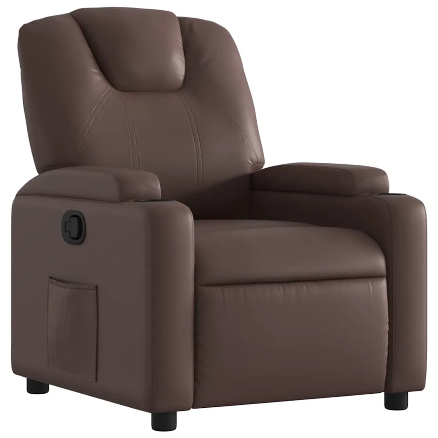 vidaXL Relaxsessel Braun Kunstleder 372391