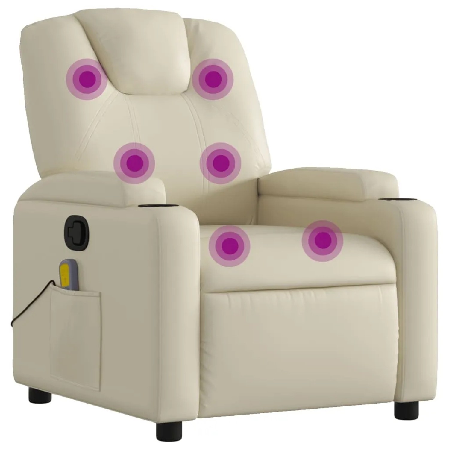 vidaXL Massagesessel Creme Kunstleder Modell 8