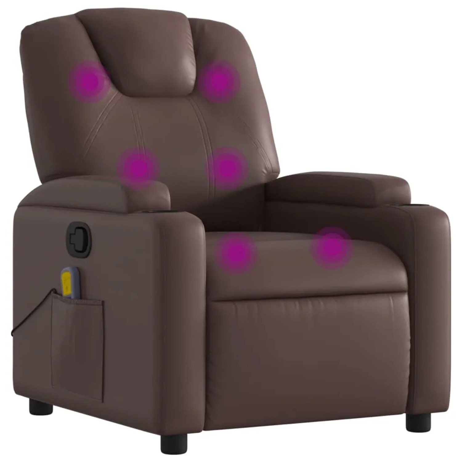 vidaXL Massagesessel Braun Kunstleder Modell 5