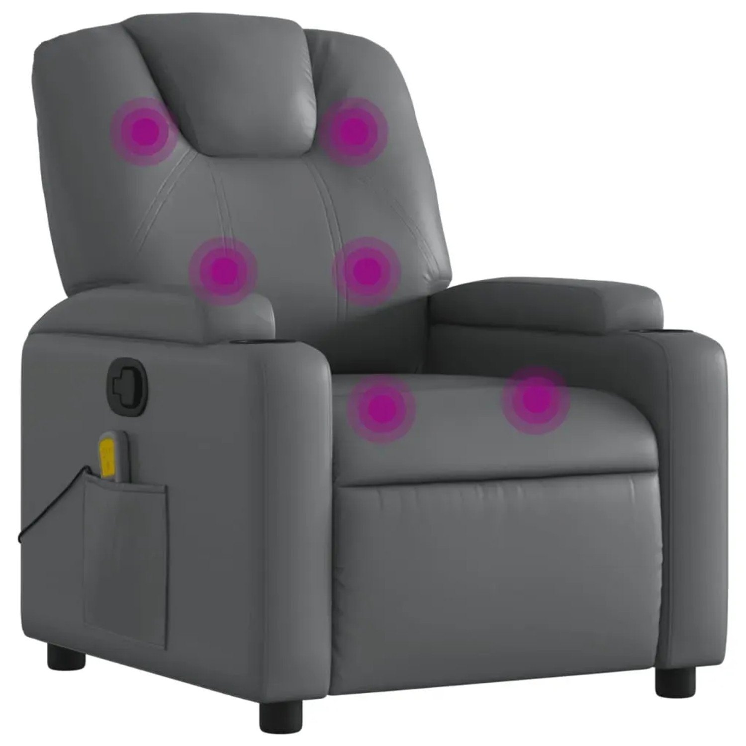 vidaXL Massagesessel Grau Kunstleder Modell 5