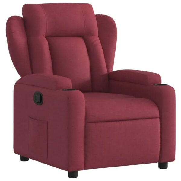 vidaXL Relaxsessel Weißrot Stoff Modell 55