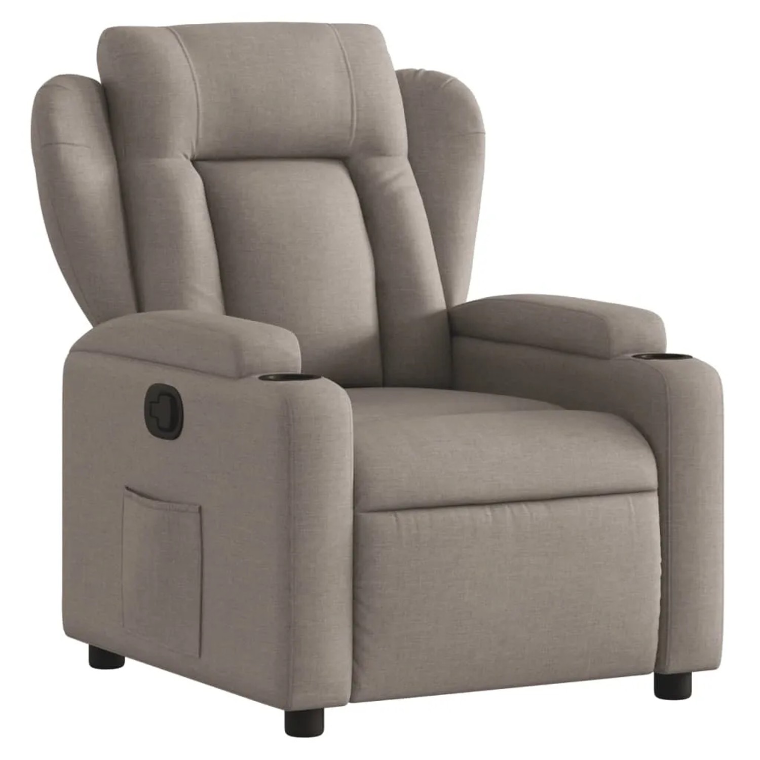 vidaXL Relaxsessel Taupe Stoff Modell 55