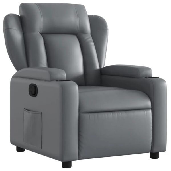 vidaXL Relaxsessel Grau Kunstleder Modell 24