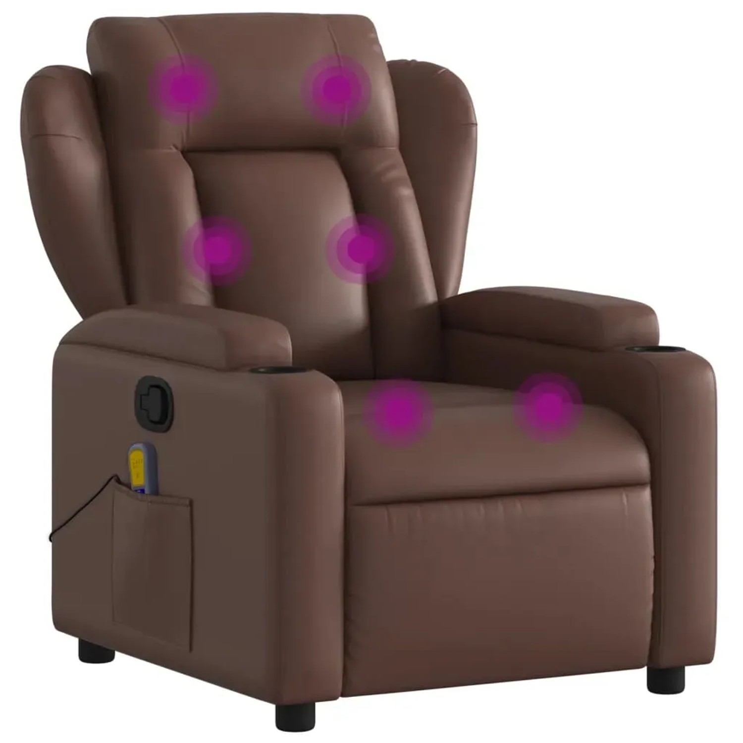 vidaXL Massagesessel Braun Kunstleder Modell 7