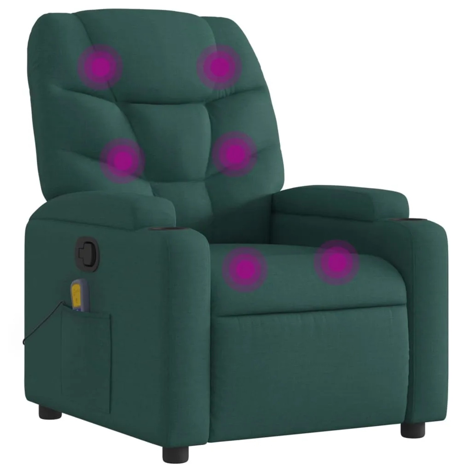 vidaXL Massagesessel Dunkelgrün Stoff Modell 5