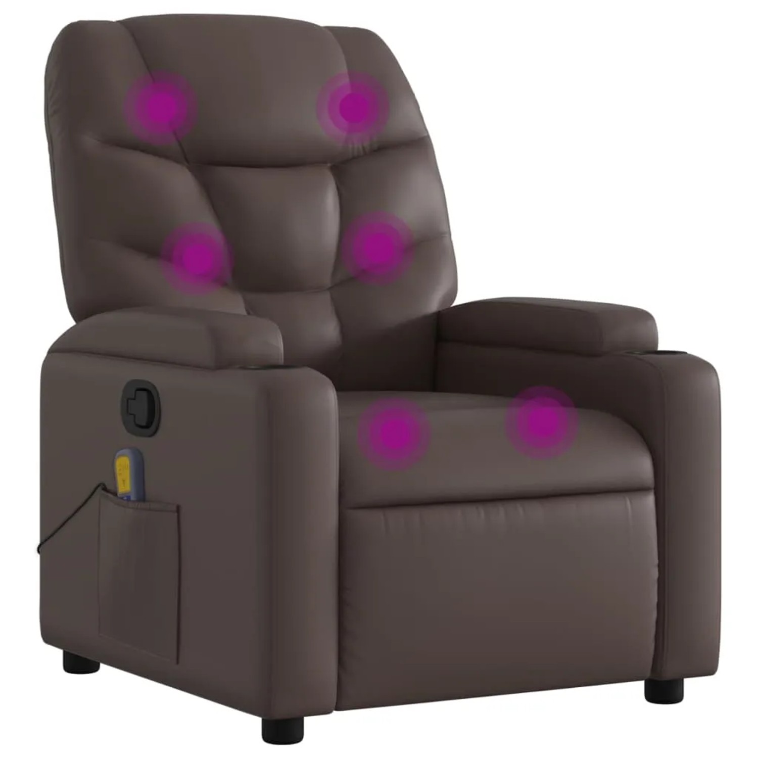 vidaXL Massagesessel Braun Kunstleder Modell 6