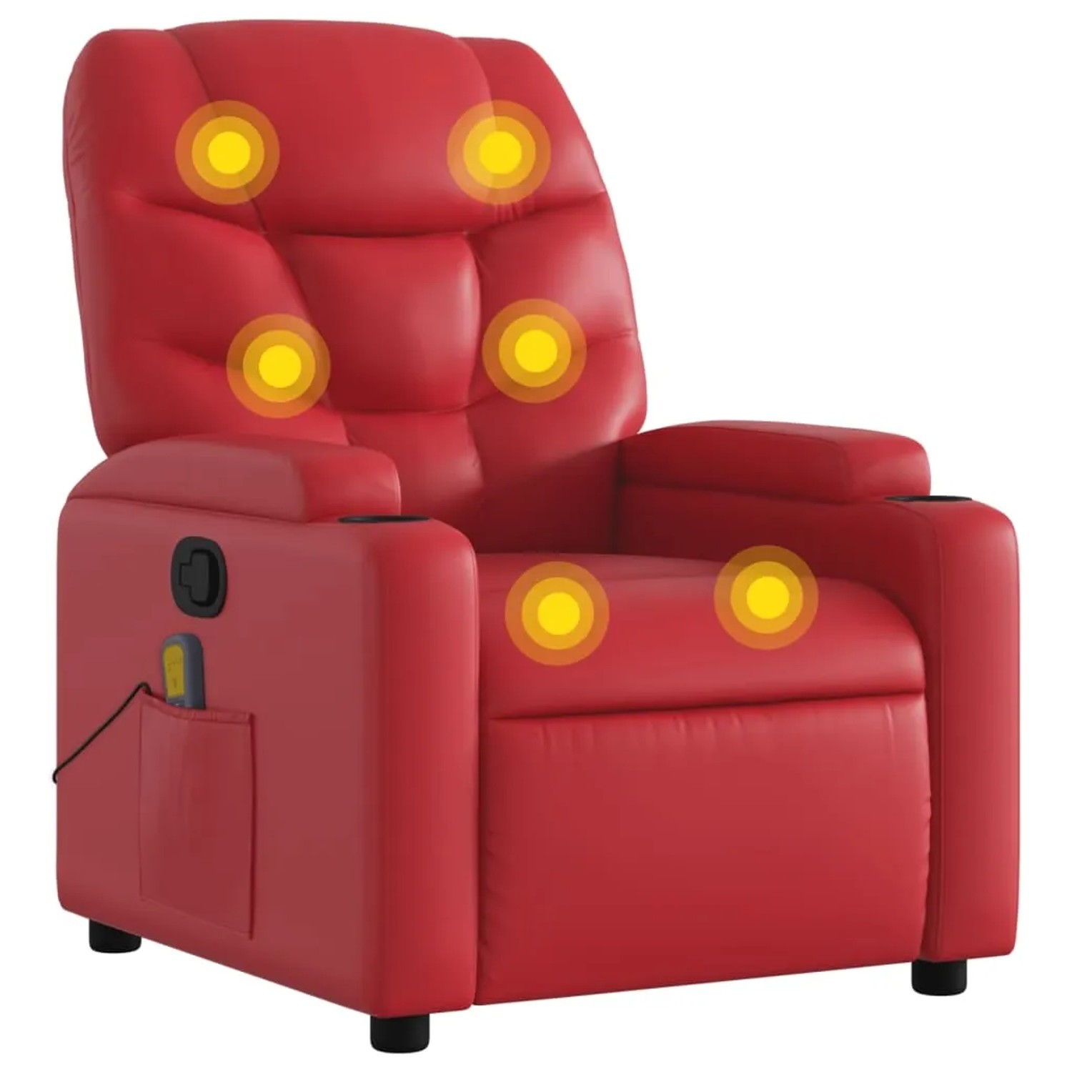 vidaXL Massagesessel Rot Kunstleder Modell 4