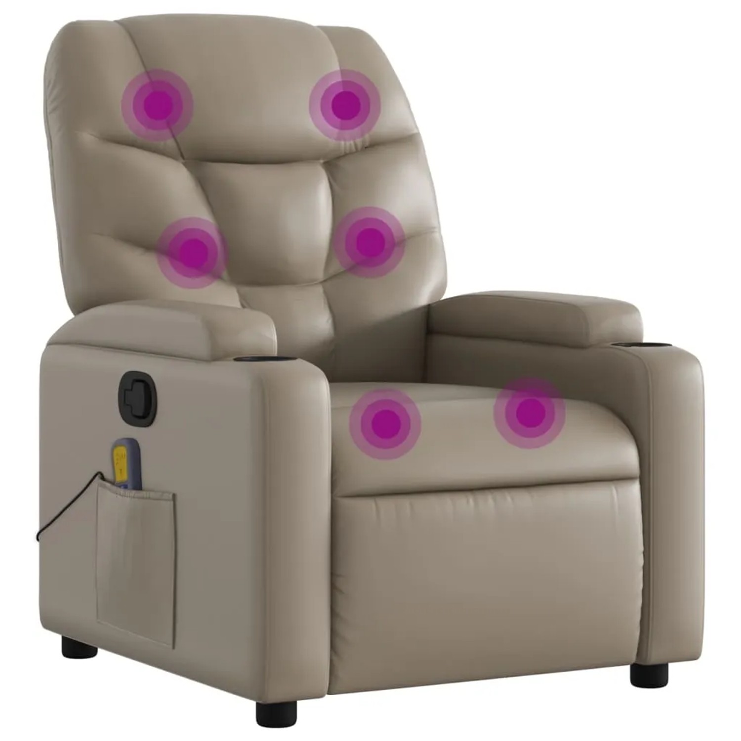 vidaXL Massagesessel Cappuccino-Braun Kunstleder Modell 6