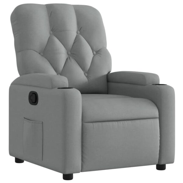 vidaXL Relaxsessel Hellgrau Stoff Modell 64
