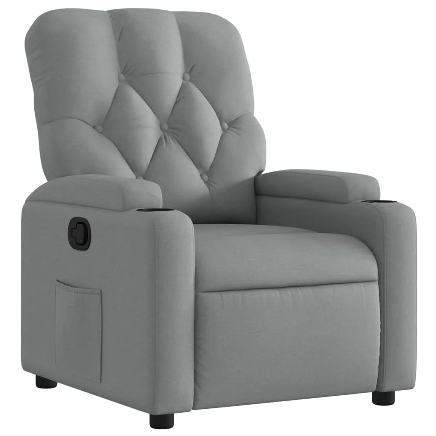 vidaXL Relaxsessel Hellgrau Stoff Modell 64