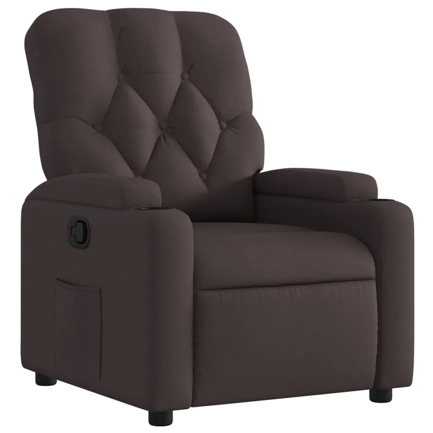 vidaXL Relaxsessel Dunkelbraun Stoff Modell 33