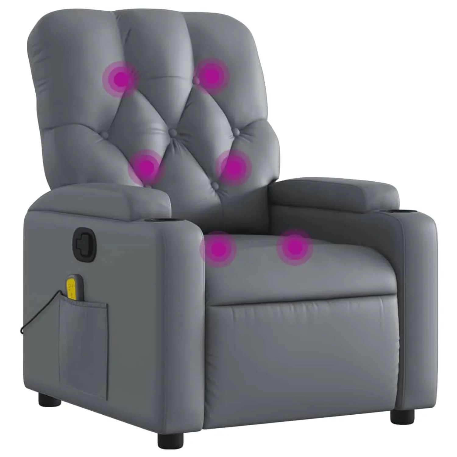 vidaXL Massagesessel Grau Kunstleder Modell 9