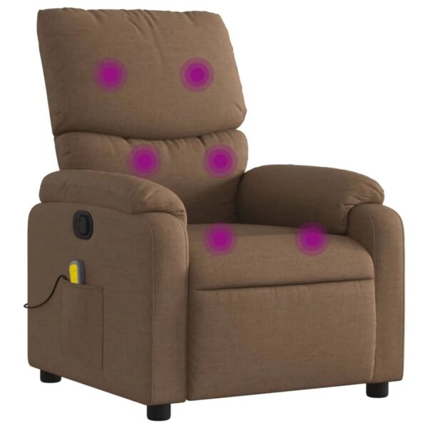 vidaXL Massagesessel Braun Stoff Modell 5 vidaXL Massagesessel Braun Stoff Modell 5