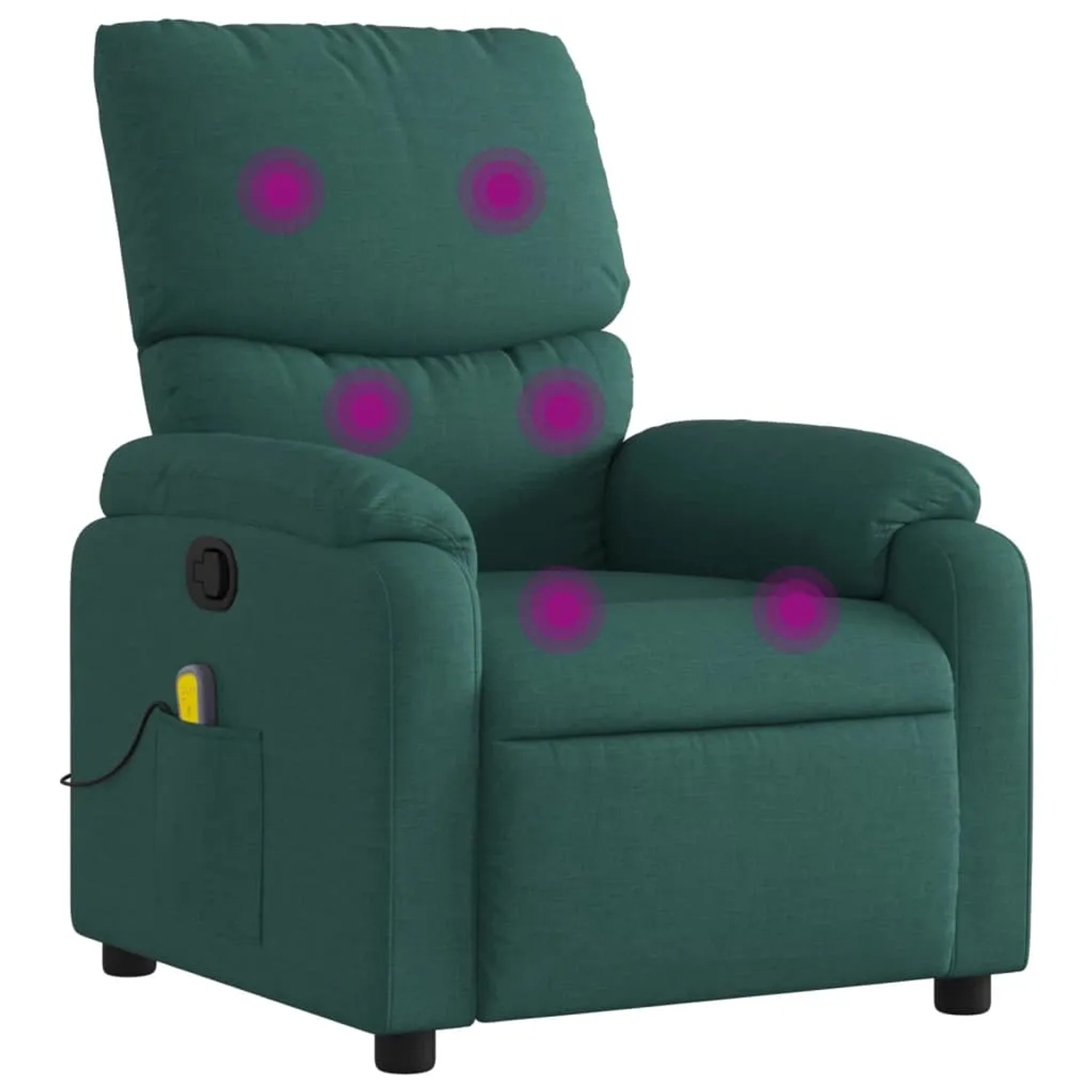 vidaXL Massagesessel Dunkelgrün Stoff Modell 6