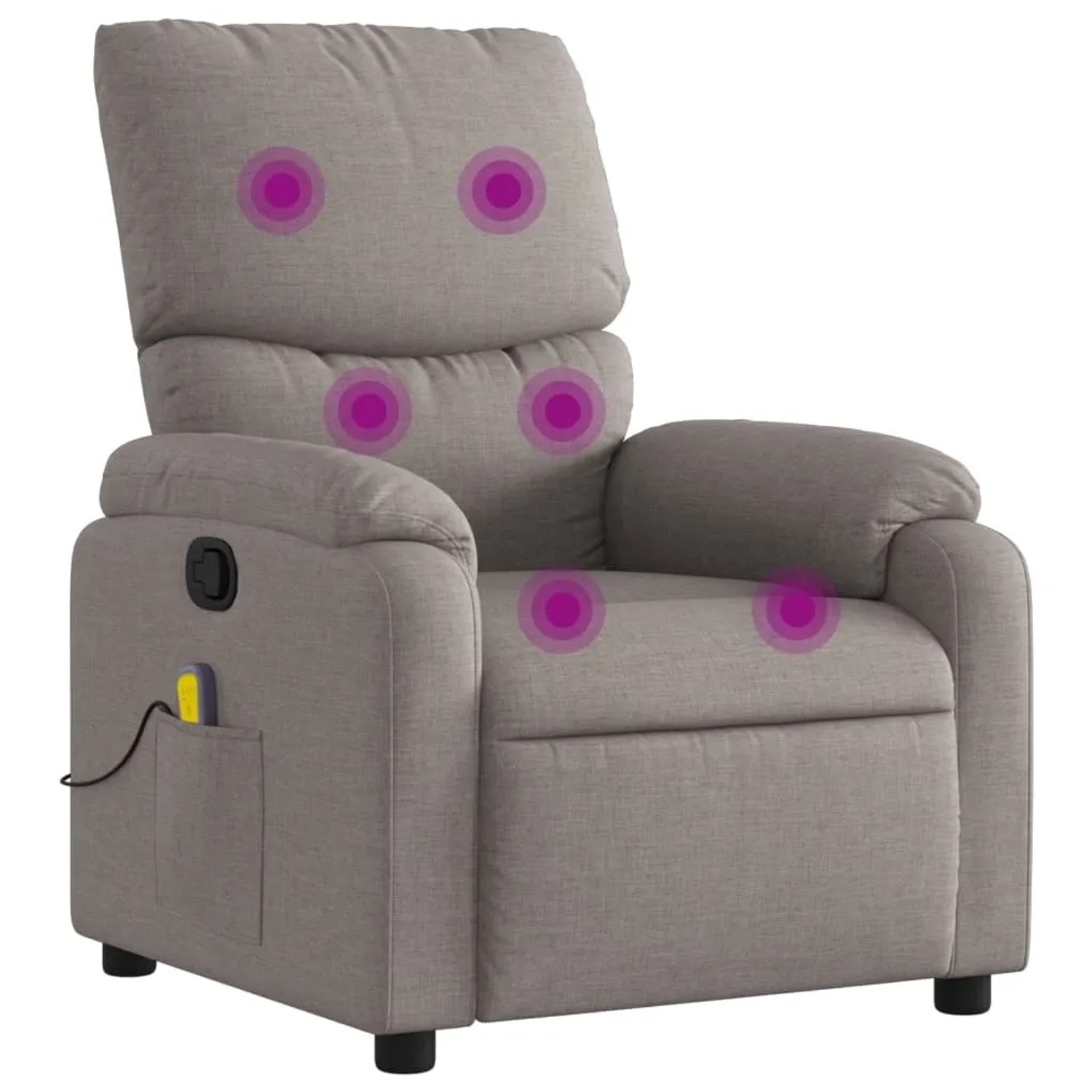 vidaXL Massagesessel Taupe Stoff Modell 7