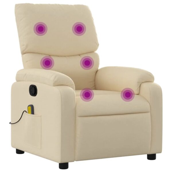 vidaXL Massagesessel Creme Stoff Modell 6