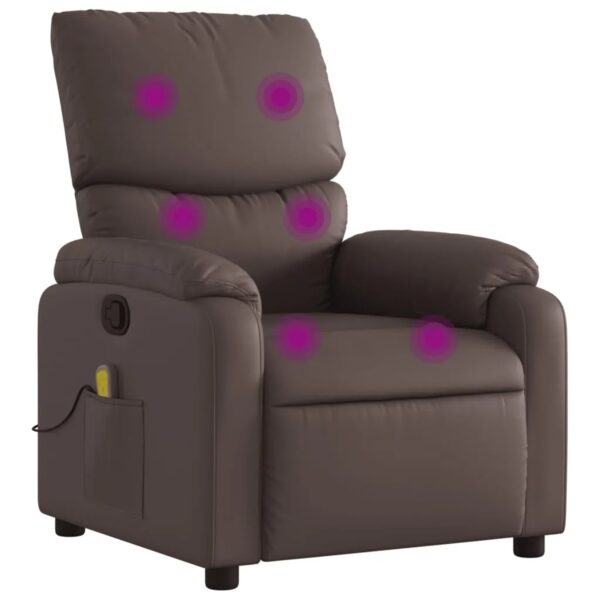 vidaXL Massagesessel Braun Kunstleder Modell 9