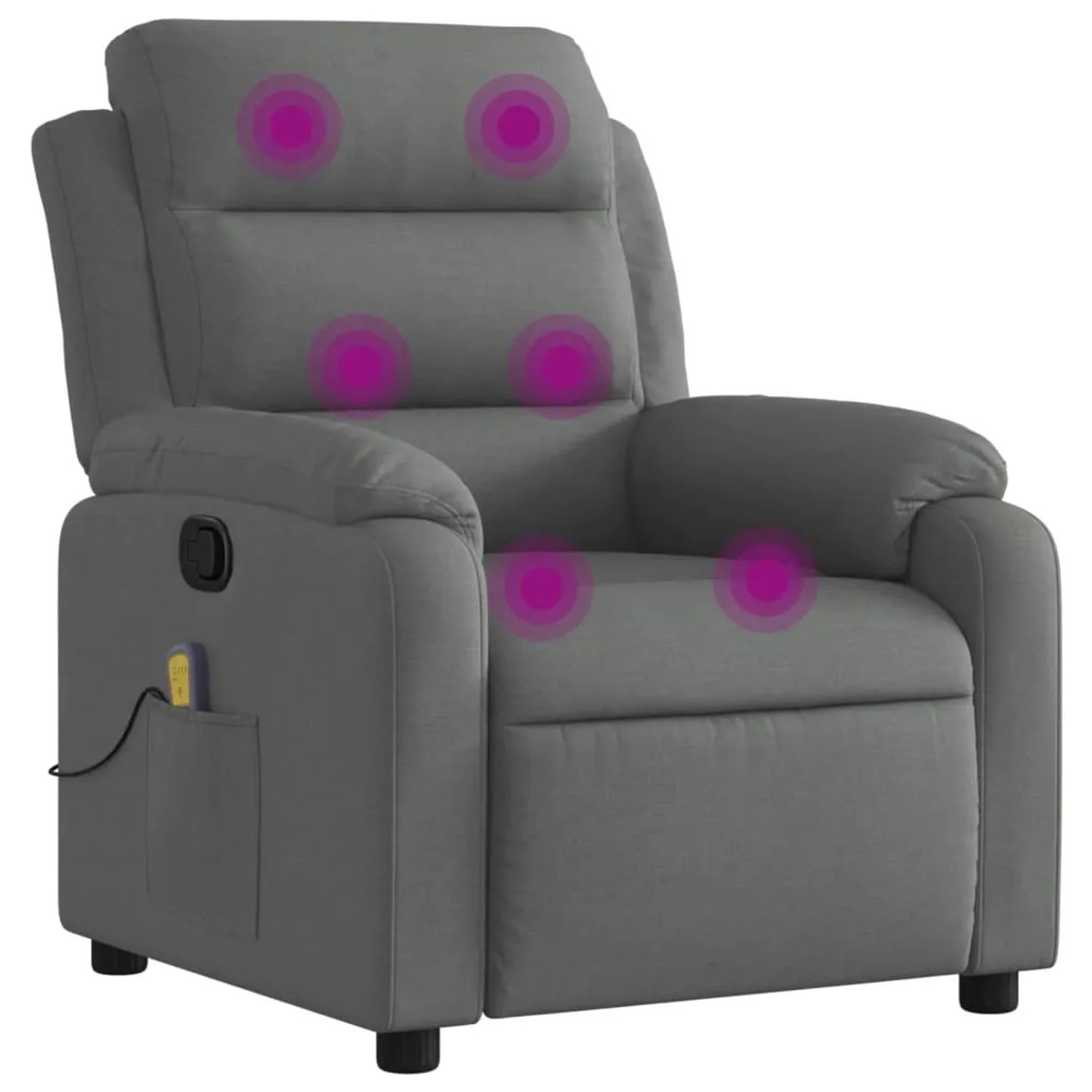 vidaXL Massagesessel Dunkelgrau Samt Modell 12
