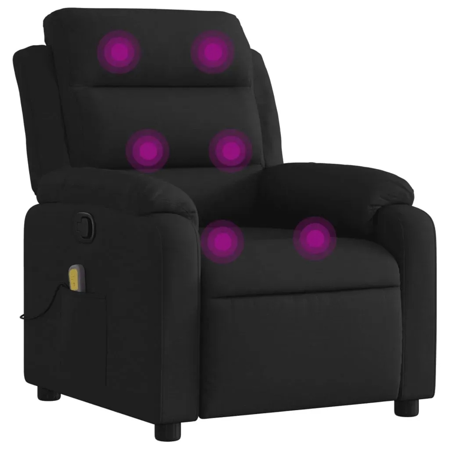 vidaXL Massagesessel Schwarz Stoff Modell 10