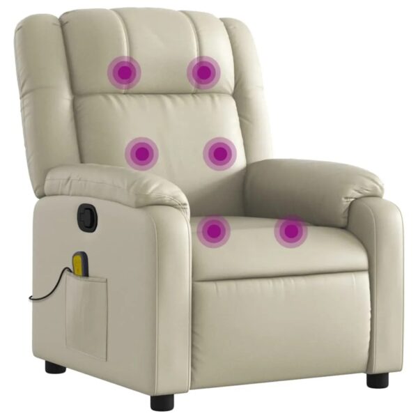 vidaXL Massagesessel Creme Kunstleder Modell 10