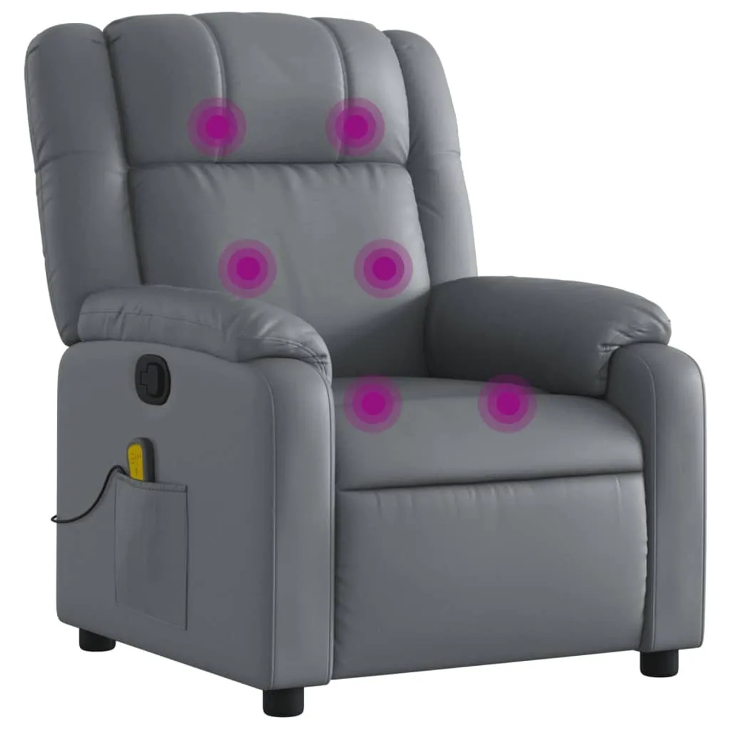vidaXL Massagesessel Grau Kunstleder Modell 10