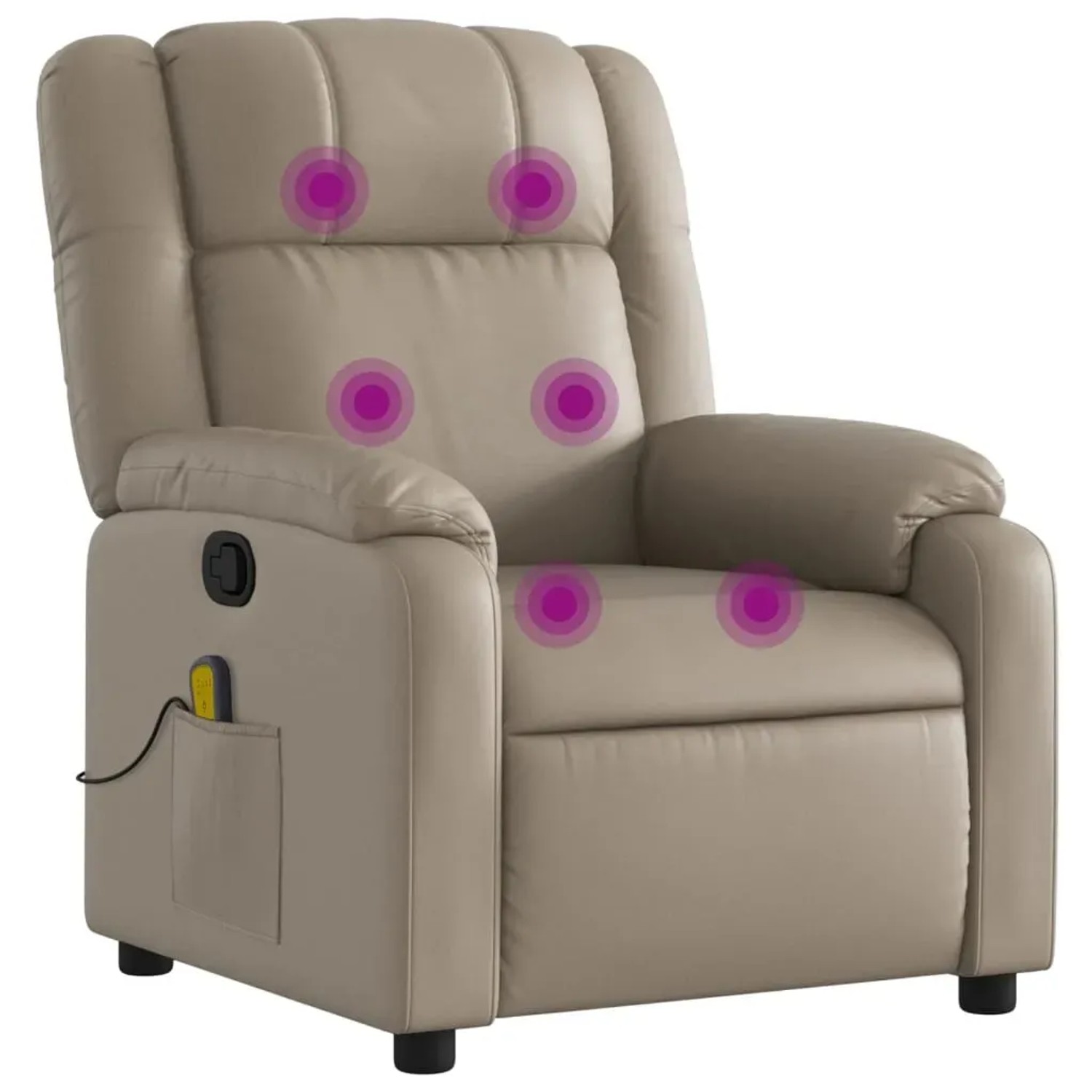 vidaXL Massagesessel Cappuccino-Braun Kunstleder Modell 9