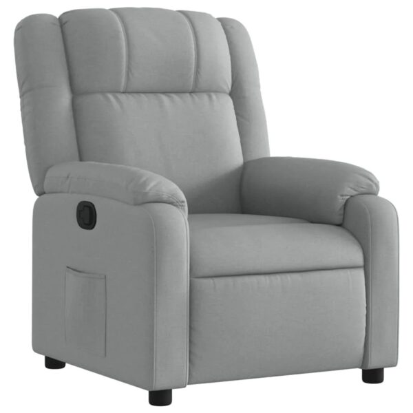 vidaXL Relaxsessel Hellgrau Stoff Modell 65