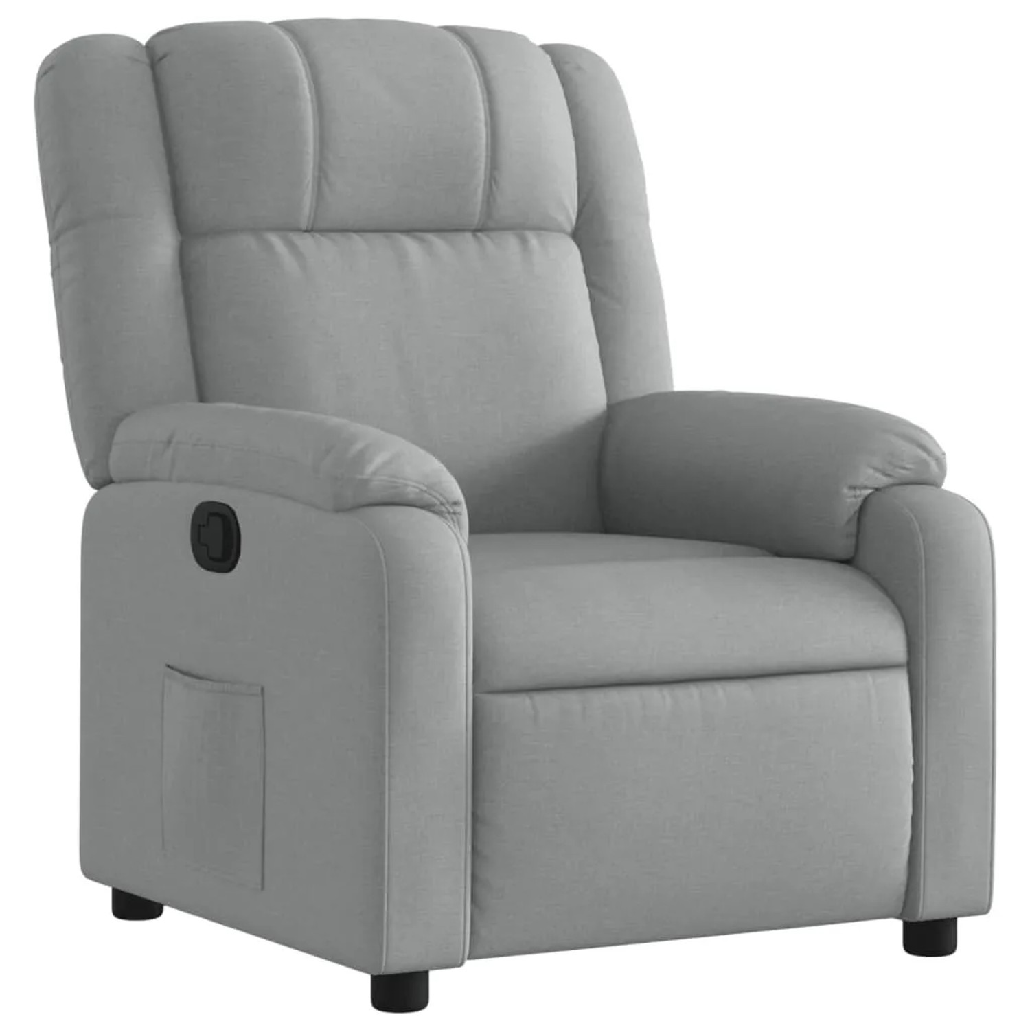 vidaXL Relaxsessel Hellgrau Stoff Modell 65