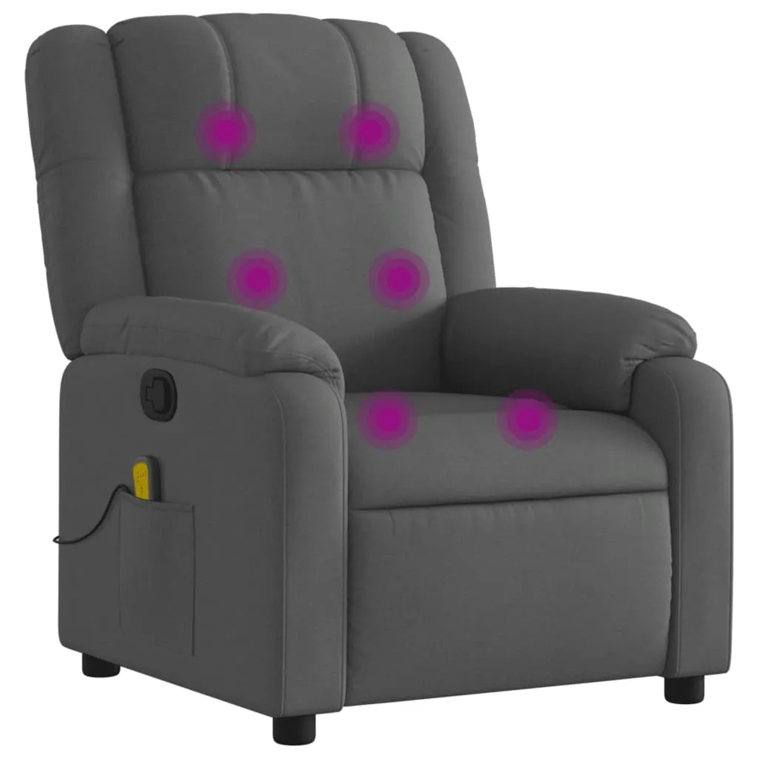 vidaXL Massagesessel Dunkelgrau Samt Modell 11