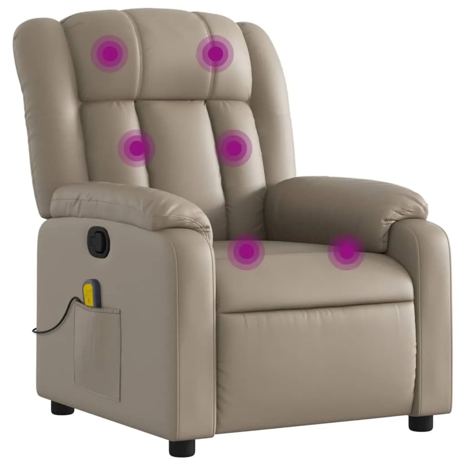 vidaXL Massagesessel Cappuccino-Braun Kunstleder Modell 10