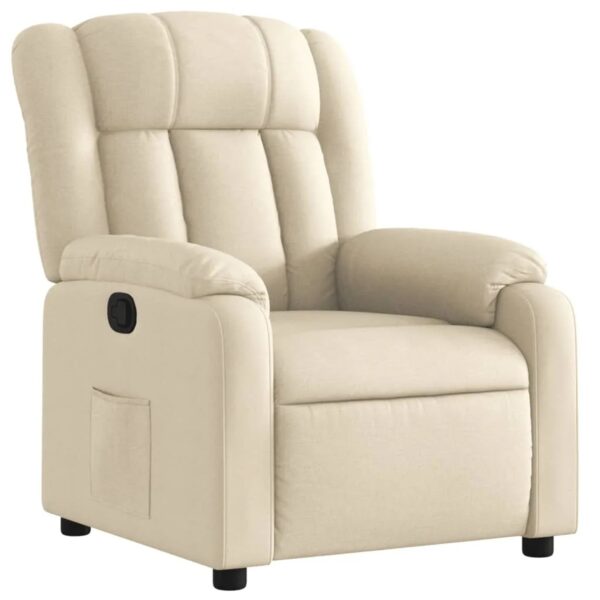 vidaXL Relaxsessel Creme Stoff 373583