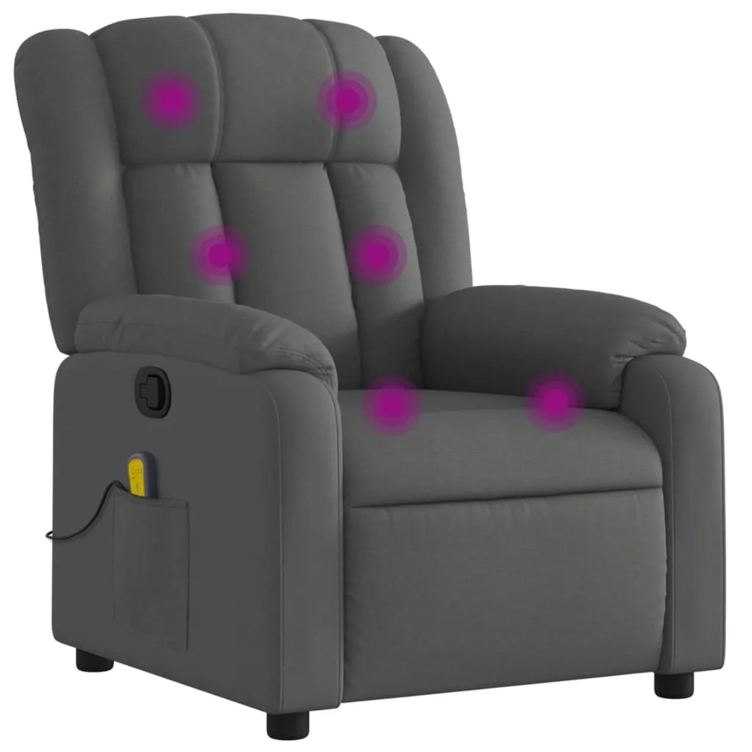 vidaXL Massagesessel Dunkelgrau Samt Modell 14