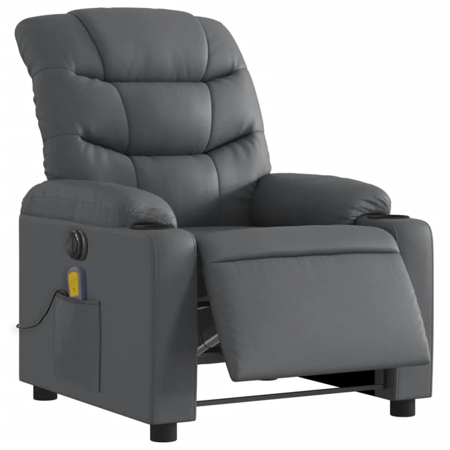 vidaXL Massagesessel Elektrisch Grau Kunstleder Modell 9