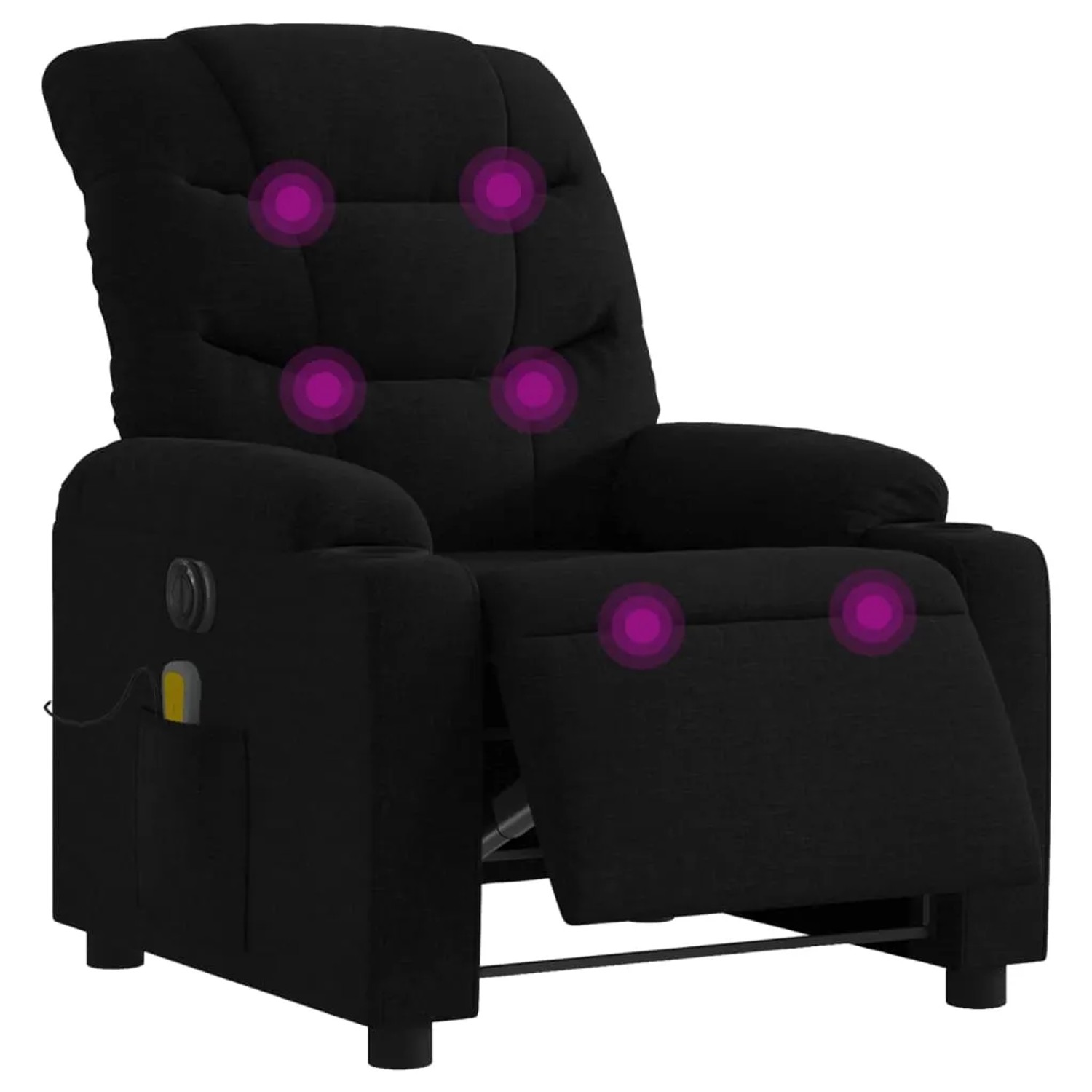 vidaXL Massagesessel Elektrisch Schwarz Samt Modell 5