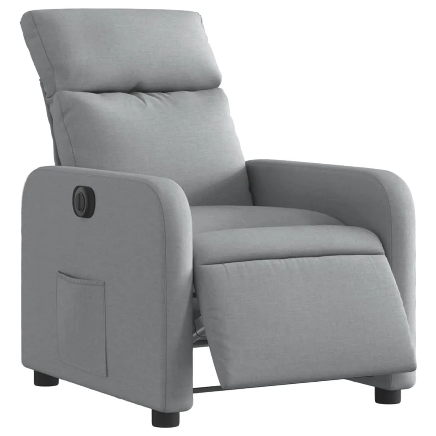 vidaXL Relaxsessel Elektrisch Hellgrau Stoff Modell 39
