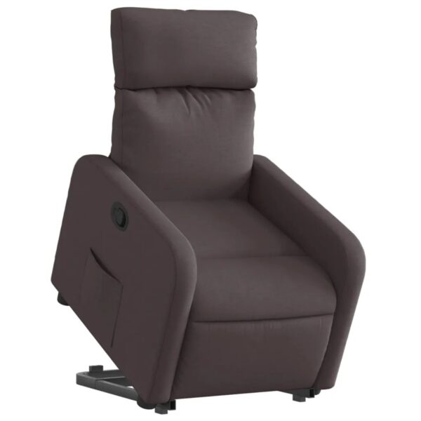 vidaXL Relaxsessel mit Aufstehhilfe Dunkelbraun Stoff Modell 25