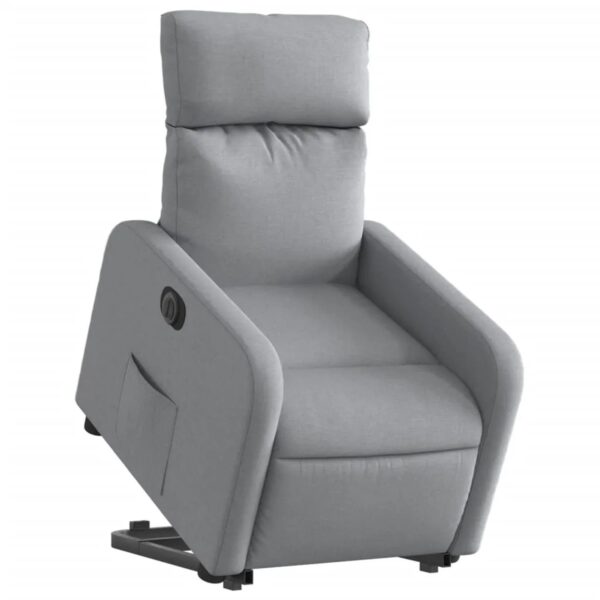 vidaXL Relaxsessel mit Aufstehhilfe Elektrisch Hellgrau Stoff Modell 14 vidaXL Relaxsessel mit Aufstehhilfe Elektrisch Hellgrau Stoff Modell 14