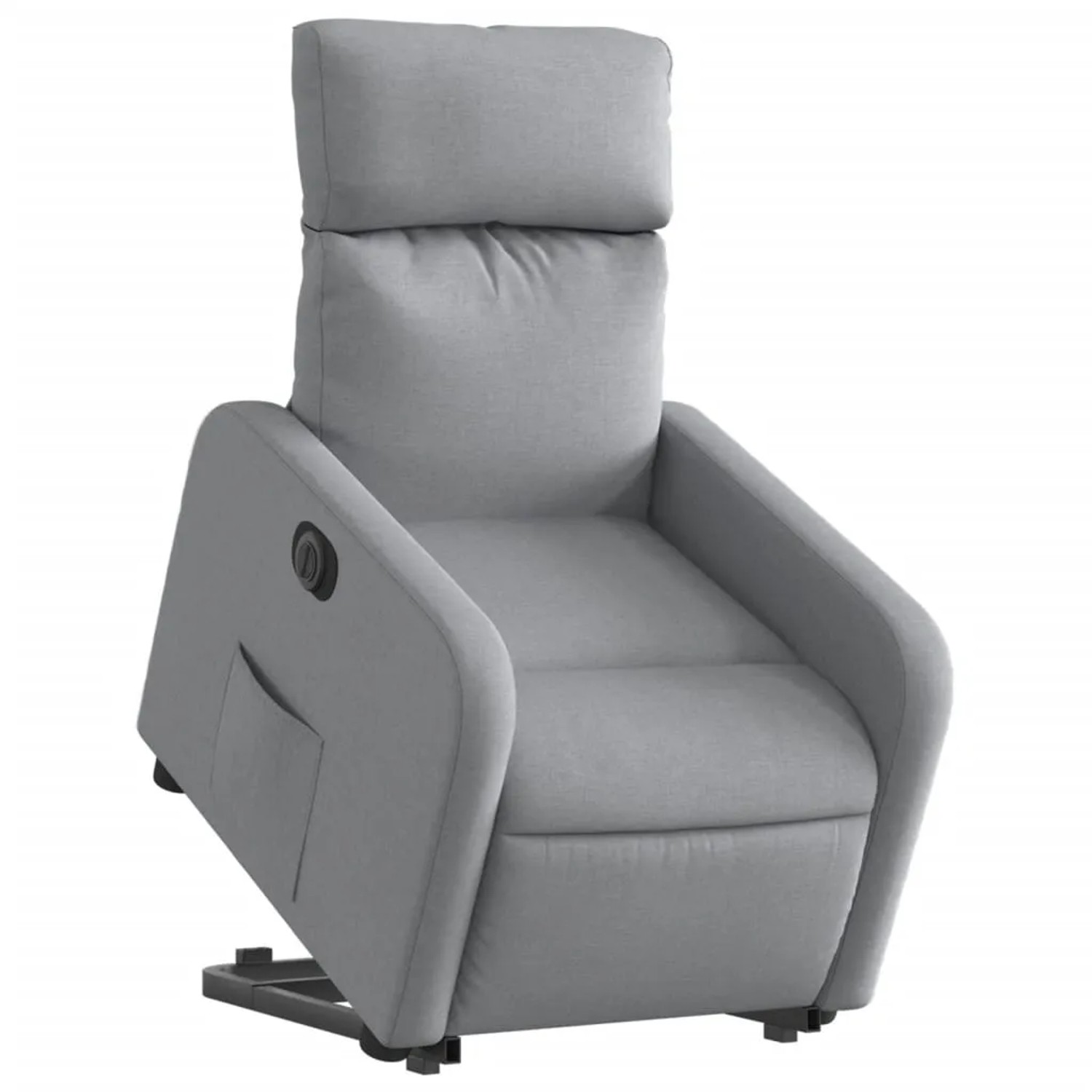 vidaXL Relaxsessel mit Aufstehhilfe Elektrisch Hellgrau Stoff Modell 14
