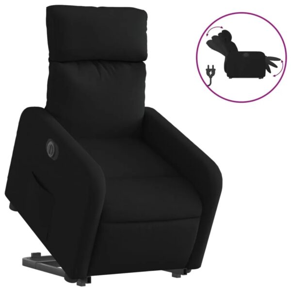 vidaXL Relaxsessel mit Aufstehhilfe Elektrisch Schwarz Stoff Modell 14