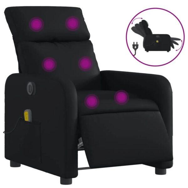vidaXL Massagesessel Elektrisch Schwarz Kunstleder Modell 14